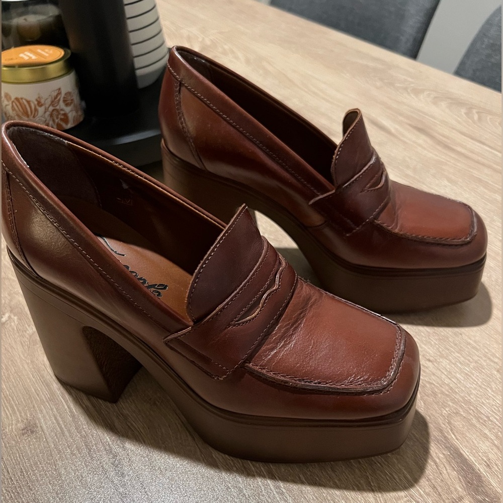 Free People Heeled Loafer